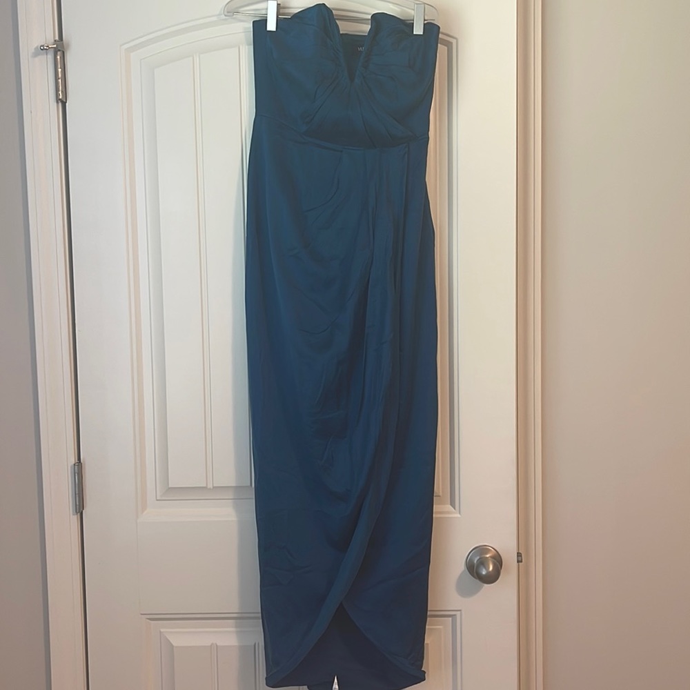 Yumi Kim strapless teal/ blue dress size XS